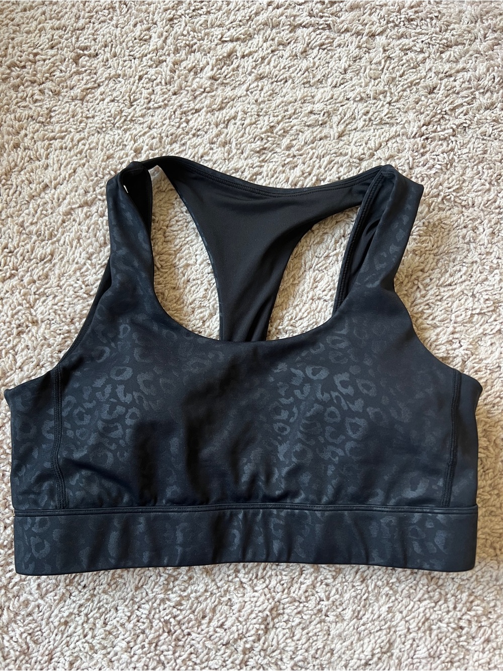 Kiava Resilience Sports Bra Stealth Leopard Size M | High Support Workout Bra